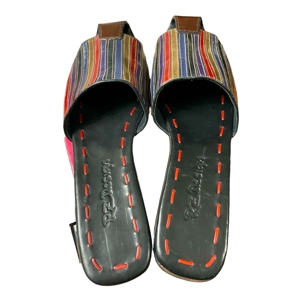 Vintage All Leather Mules By Upscale RZ Design size 10 - Picture 5 of 11